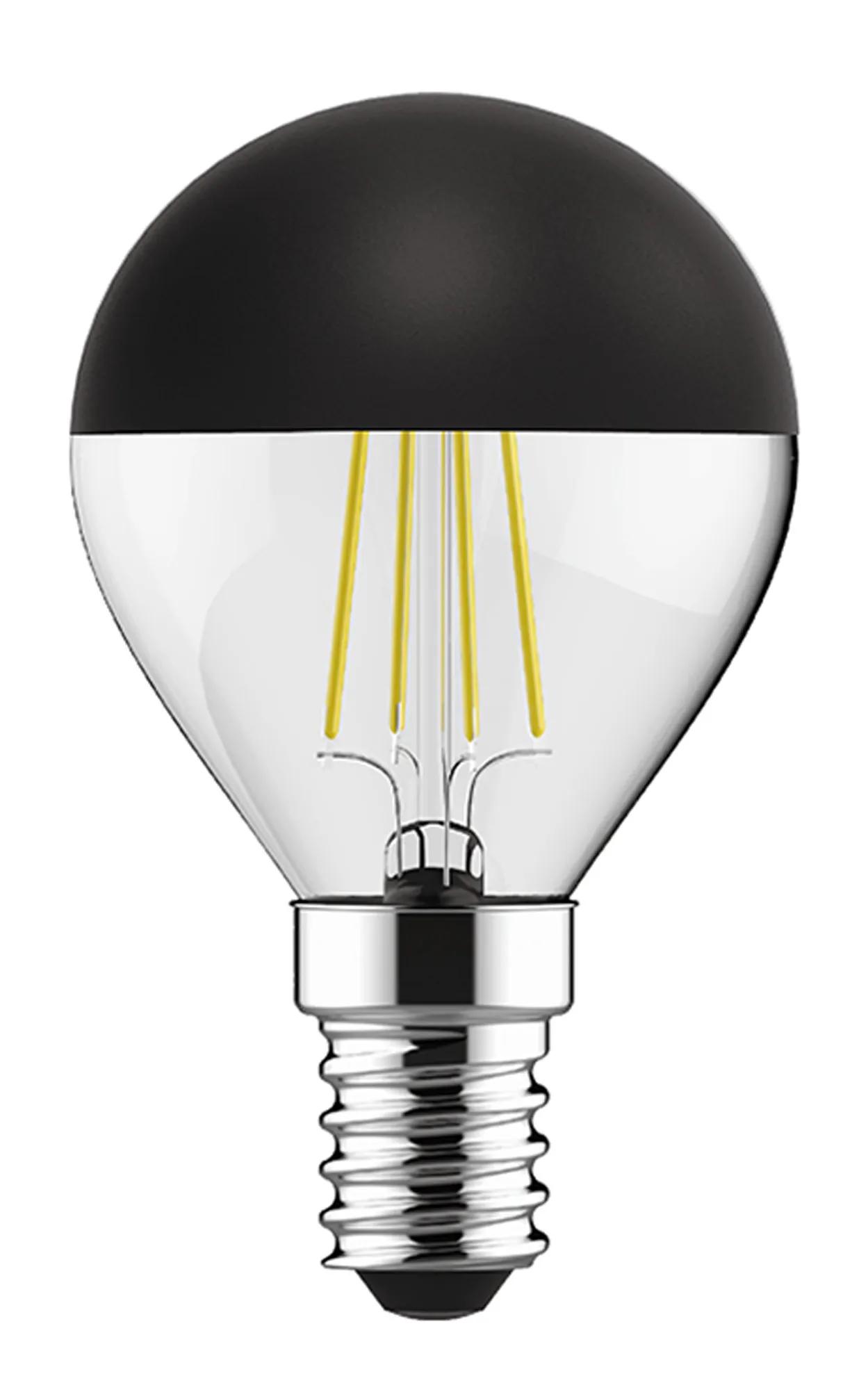 4600356  Classic Style Black Top Ball G45 E14 4W 2700K 330lm